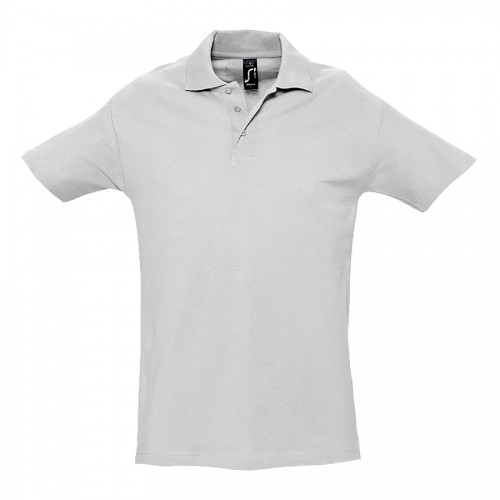 POLO PIQUÉ M/M 3 BOT SPRING BRANCO MATIZADO POLO PIQUÉ M/M 3 BOT SPRING BRANCO MATIZADO
